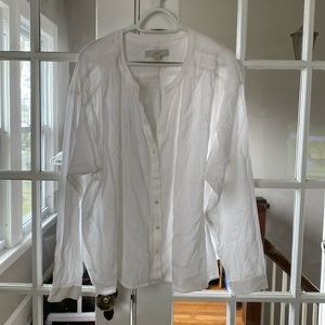 Loft white flowy top